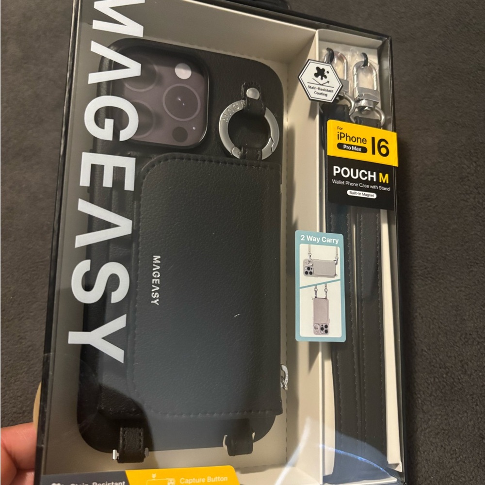 MAGEASY Designed for iPhone 16 Pro Max Wallet Case 6.9"